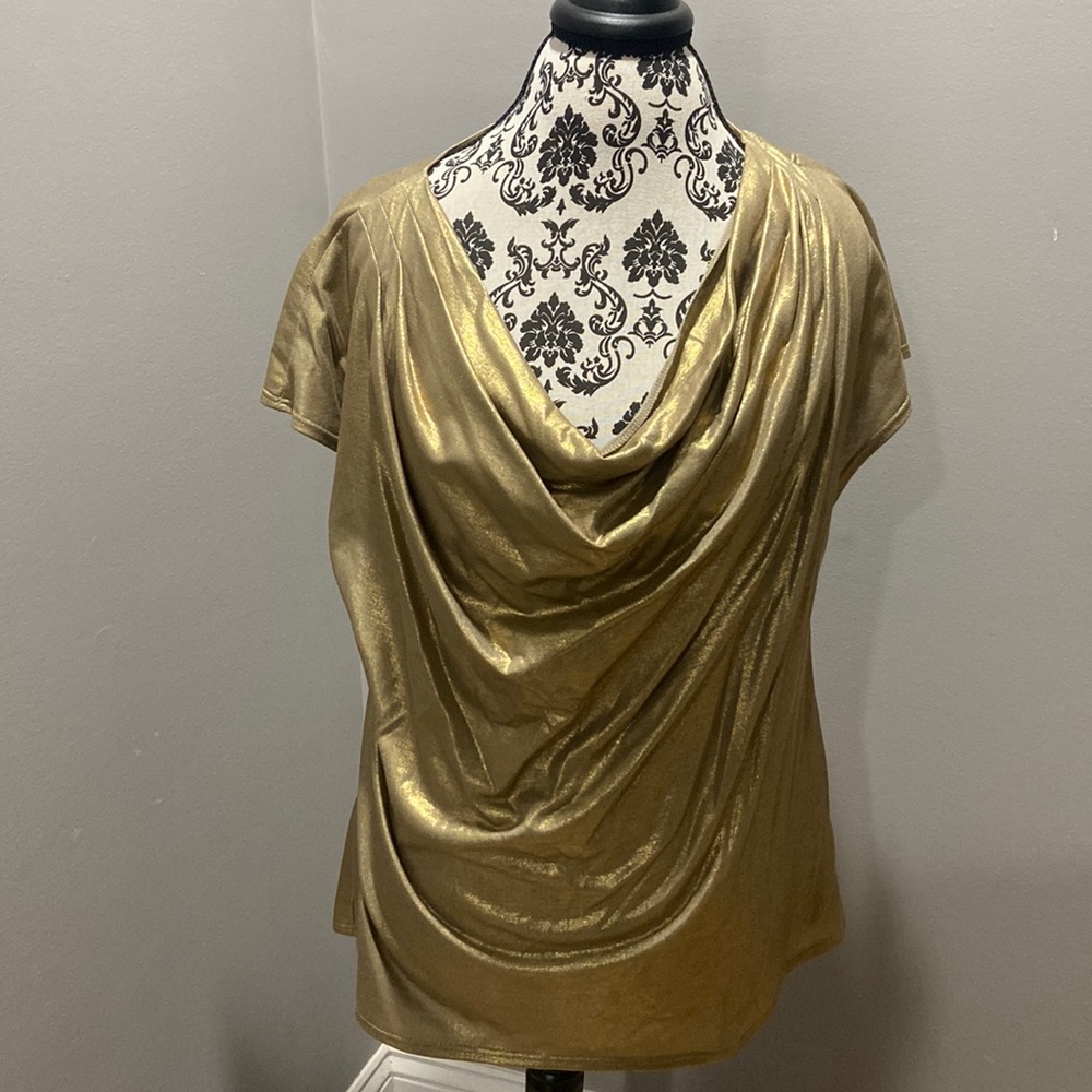 Worth Dress top gold top